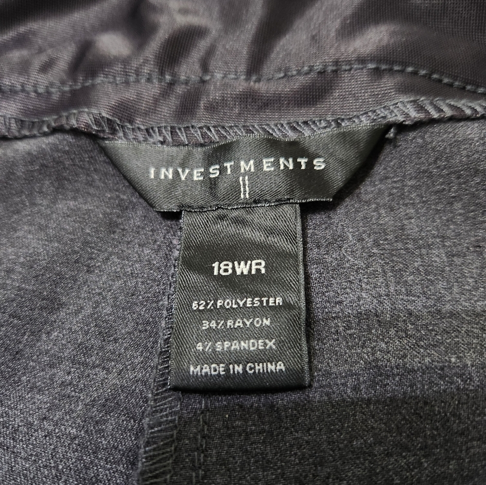Investments ll career/dress pants straight cut size 18 WR